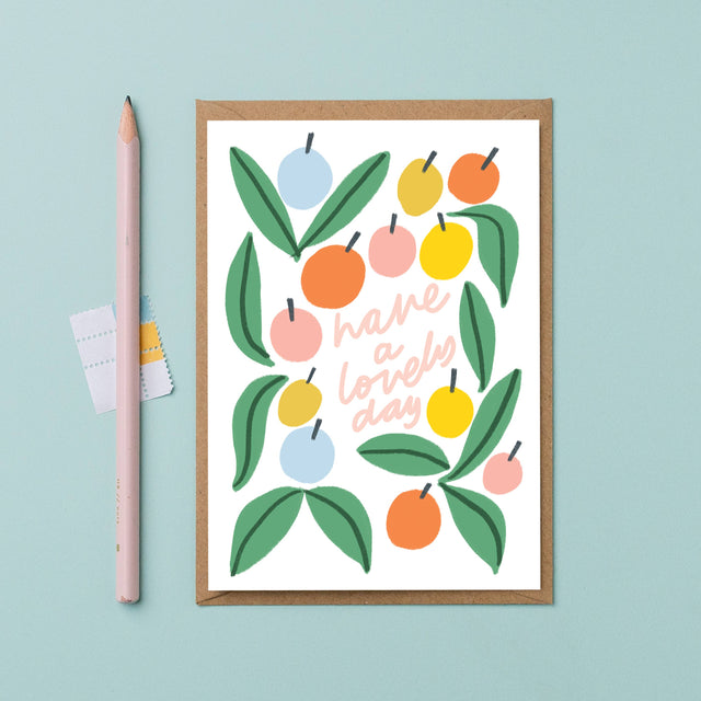 Bright Fruit Birthday Card