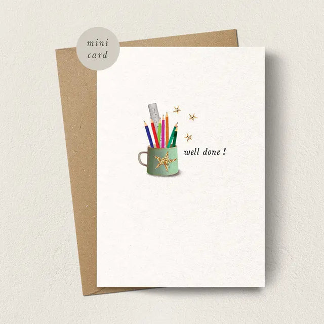 Mini Well Done Pens Card