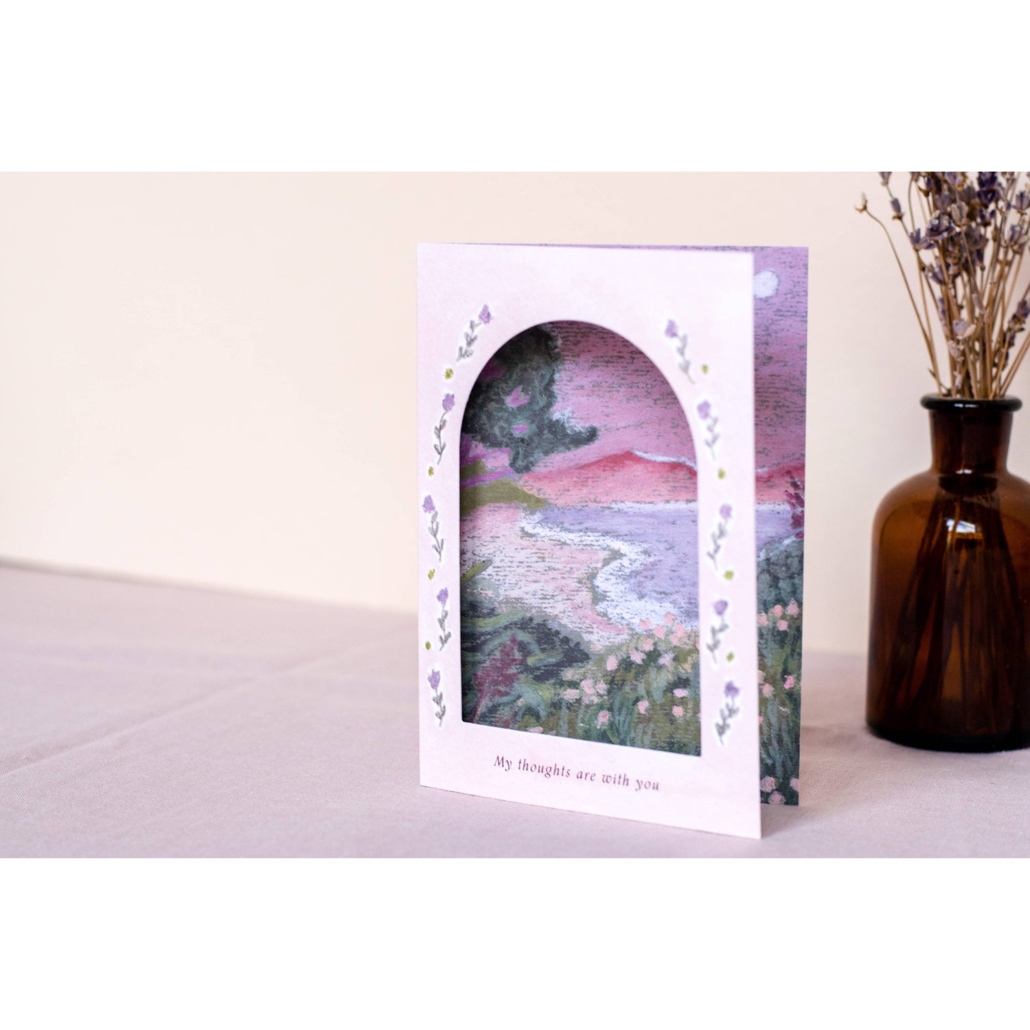 Thinking of You Arch Window Card
