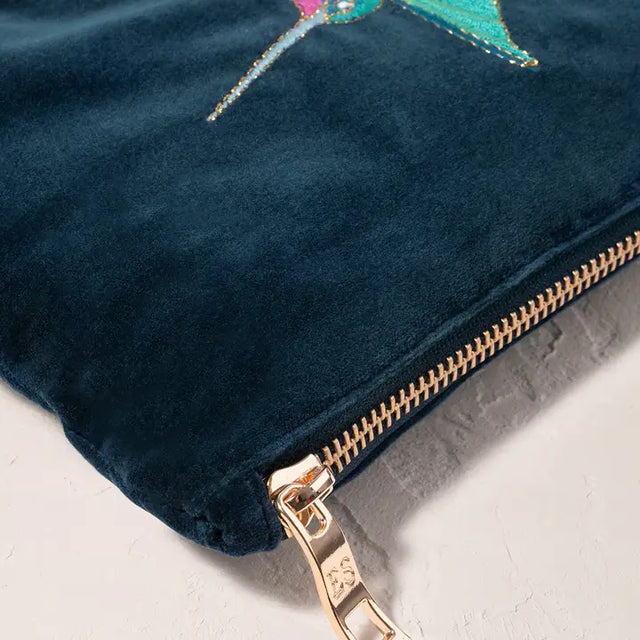 Hummingbird Ink Blue Mini Pouch