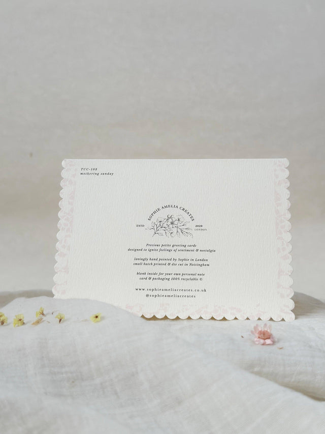 Mothering Sunday Scallop Card