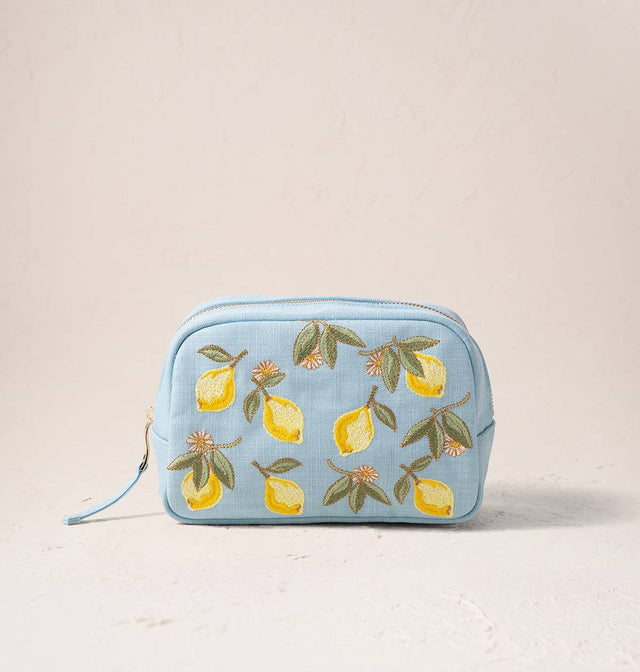 Lemon Blossom Makeup Bag