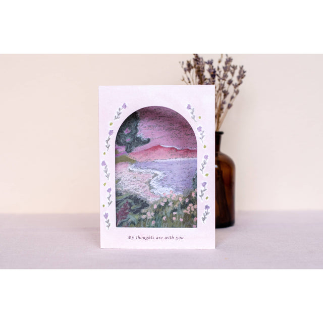 Thinking of You Arch Window Card