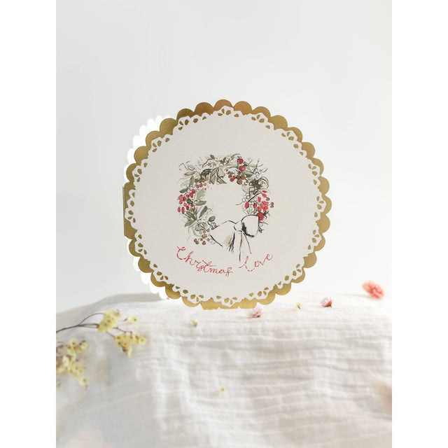 Christmas Love Circular Card