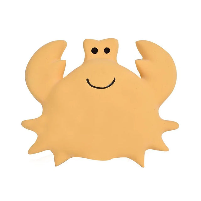 Crab Natural Rubber Rattle & Bath Toy