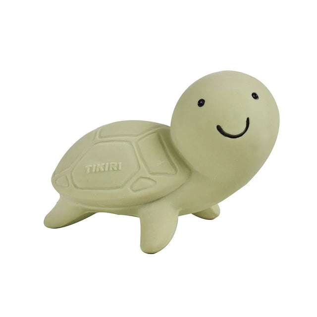 Turtle Natural Rubber Rattle & Bath Toy
