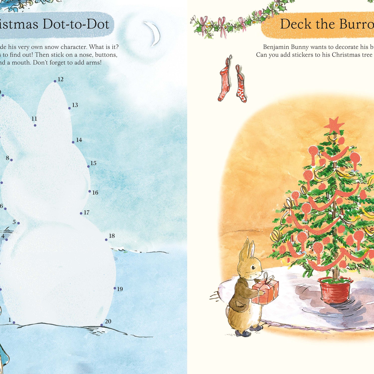 Peter Rabbit Christmas Sticker Fun Activity Book
