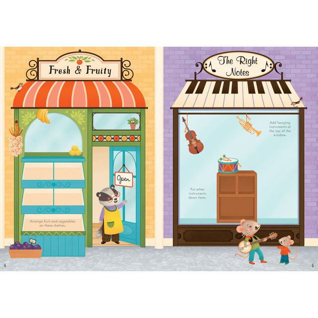 Little First Sticker Book: Shops