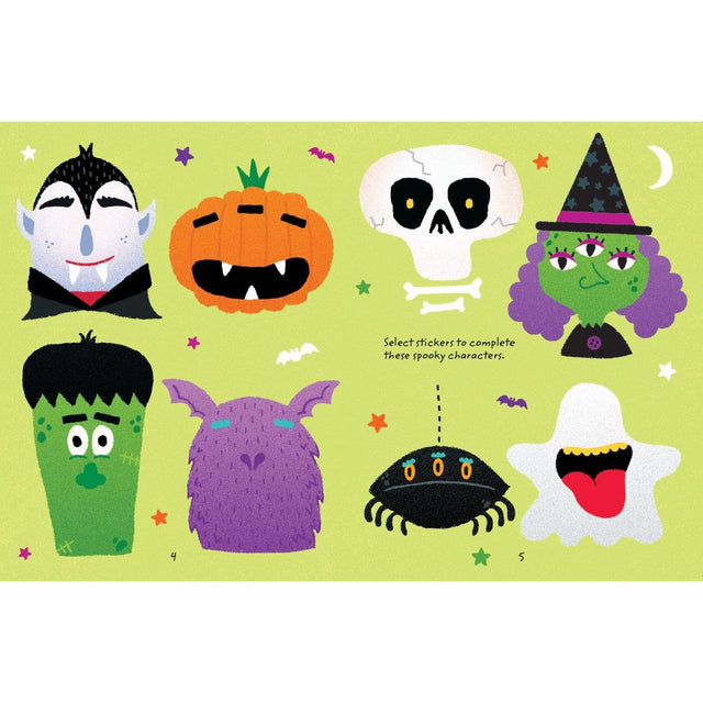 Monster Faces Sticker Book