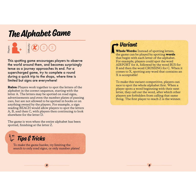 Family Road Trip Games: A Pocket Book