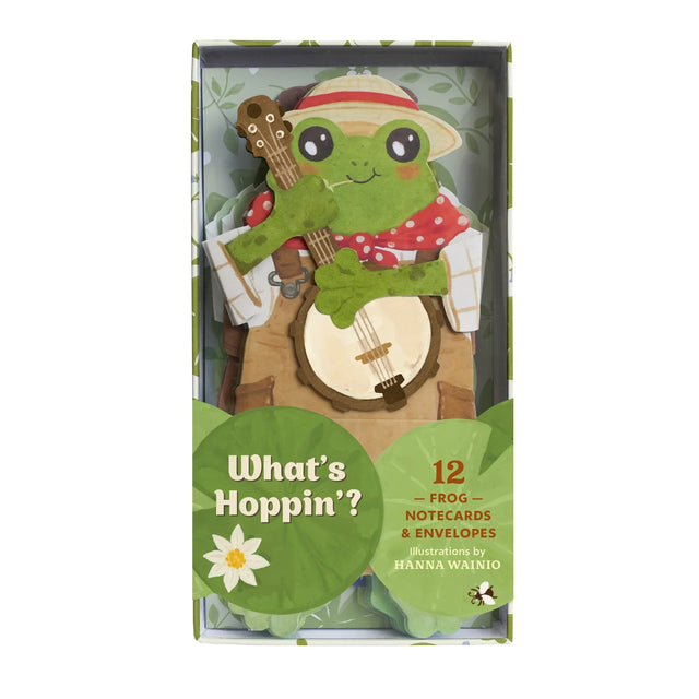 What's Hoppin'? Frog Notecard Set