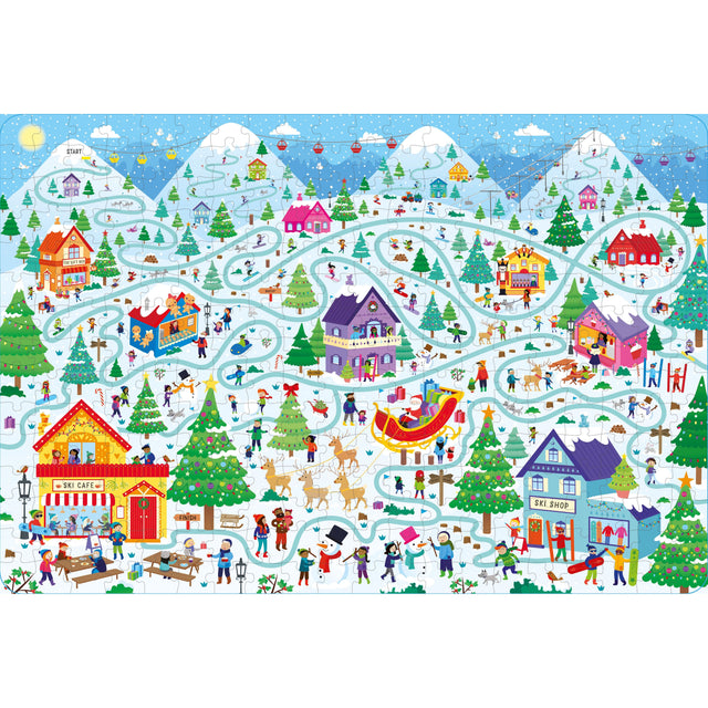 Christmas Maze Book & Jigsaw