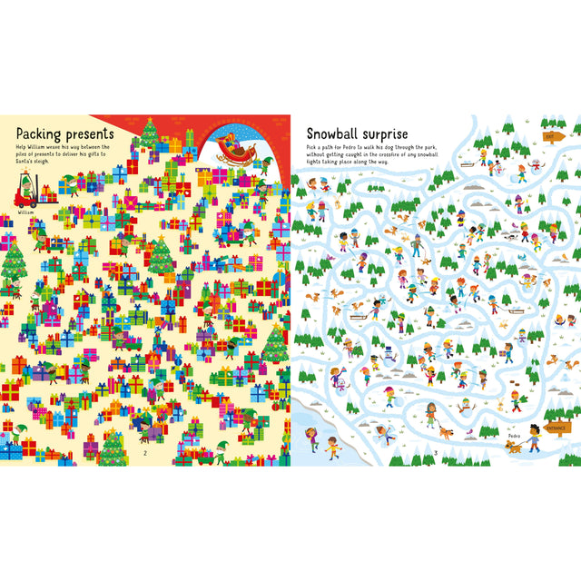 Christmas Maze Book & Jigsaw