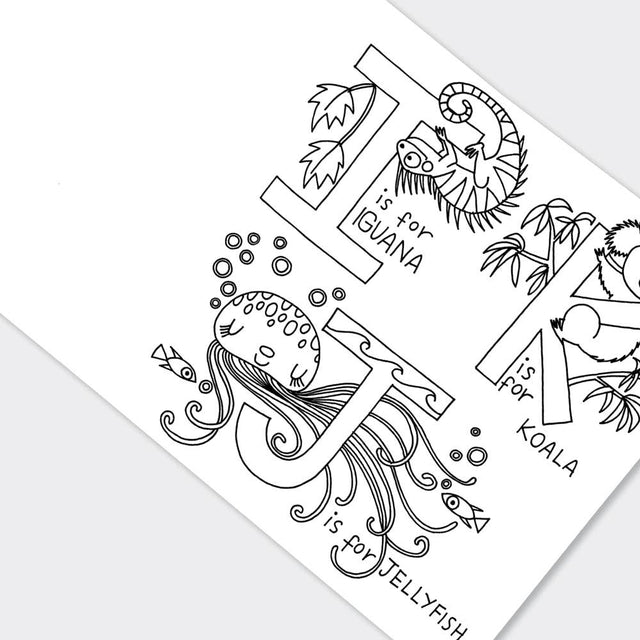 Alphabet Colouring Book