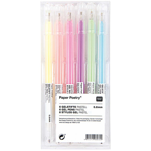 Pastel 6 Pack Gel Pens
