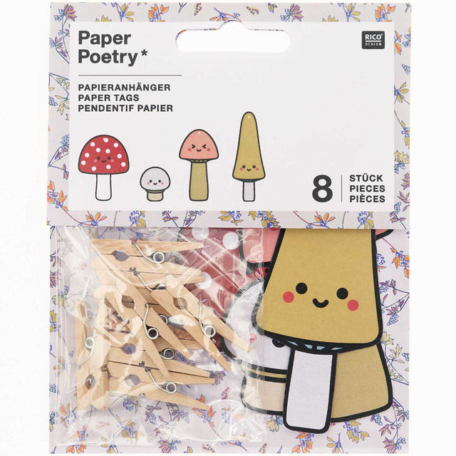 Mushroom Paper Tags