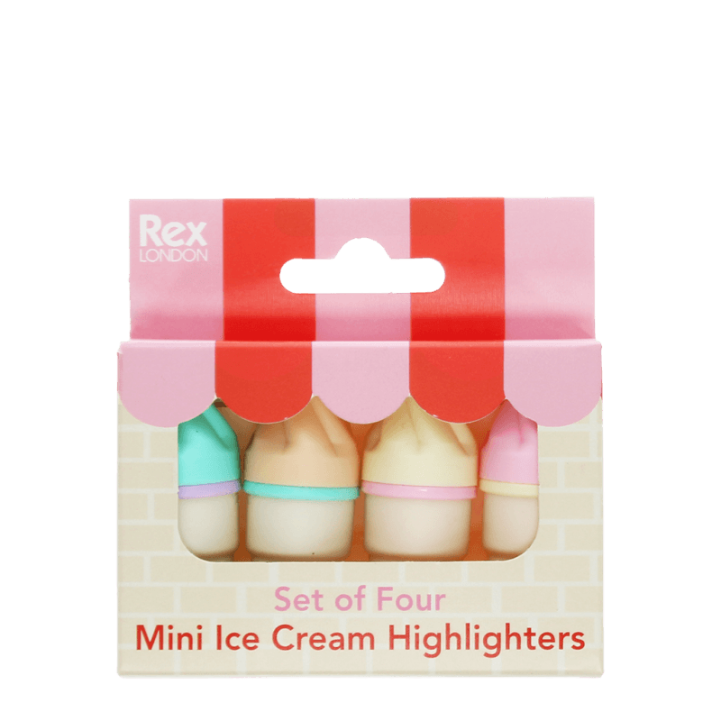 Ice Cream Mini Highlighter Set