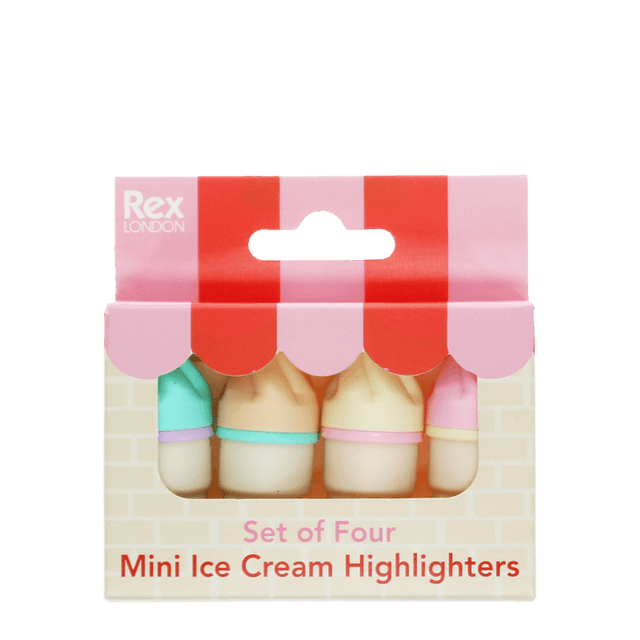 Ice Cream Mini Highlighter Set
