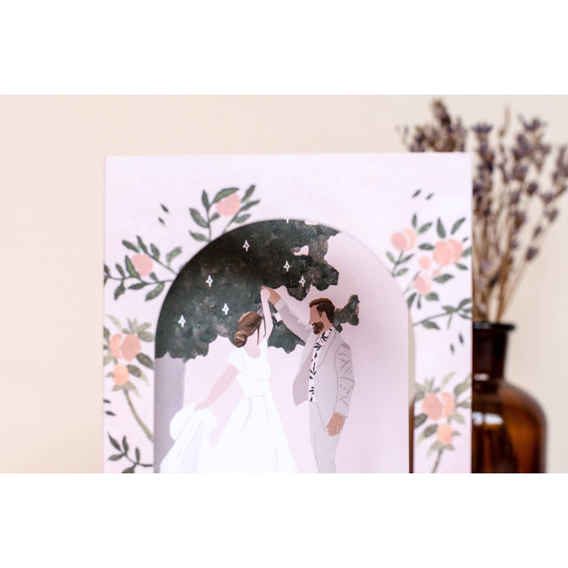 Wedding Day Arch Window Congratulations Card