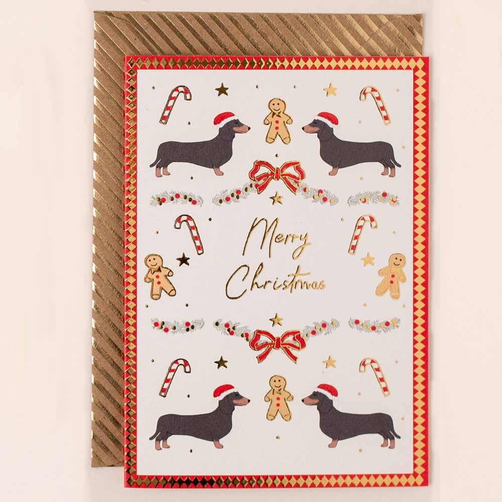 Gingerbread Sausage Dog Card