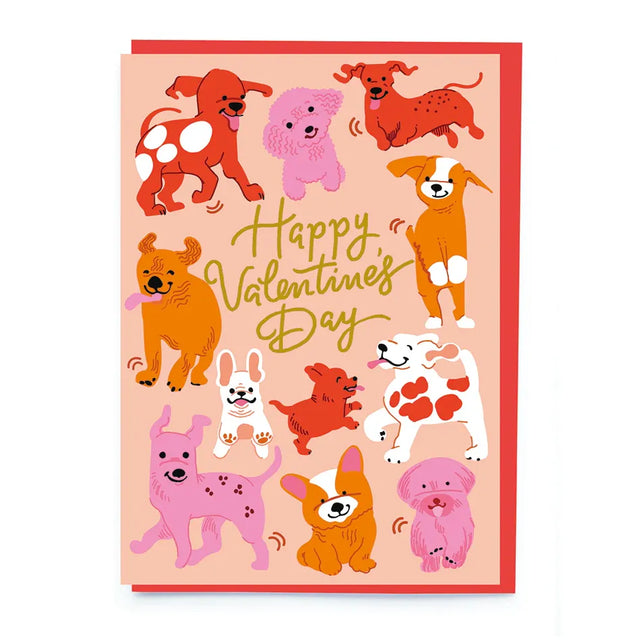 Playful Pups Valentines Card