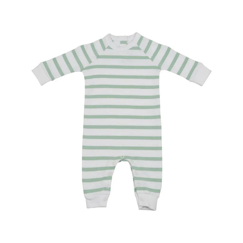 Sage & White Striped All-in-One