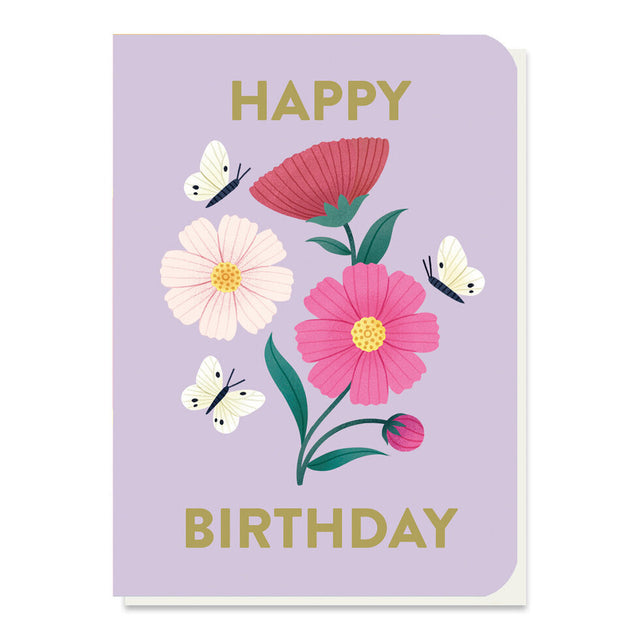 Pompom Daisy Seed Stick Birthday Card