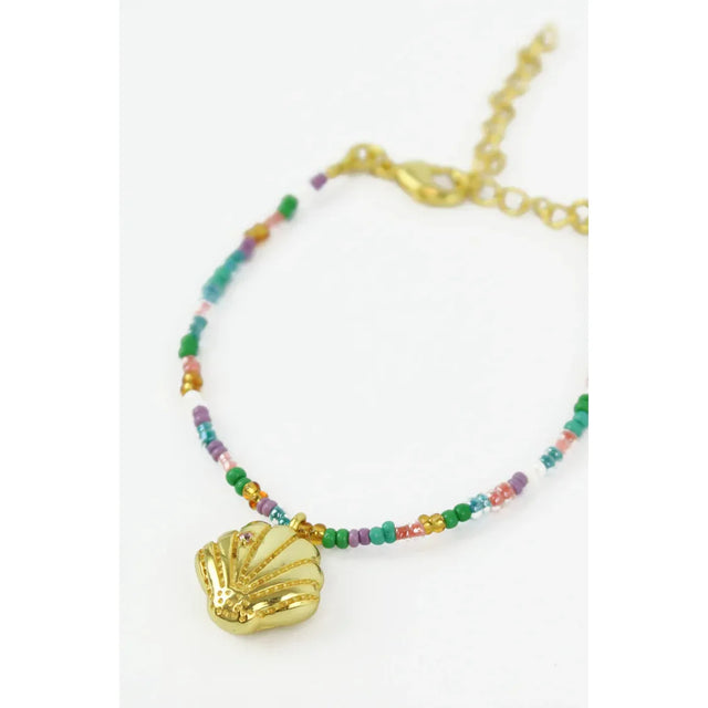 Clam Shell Beaded Bracelet