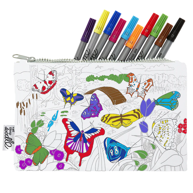 Butterfly Colour In Pencil Case