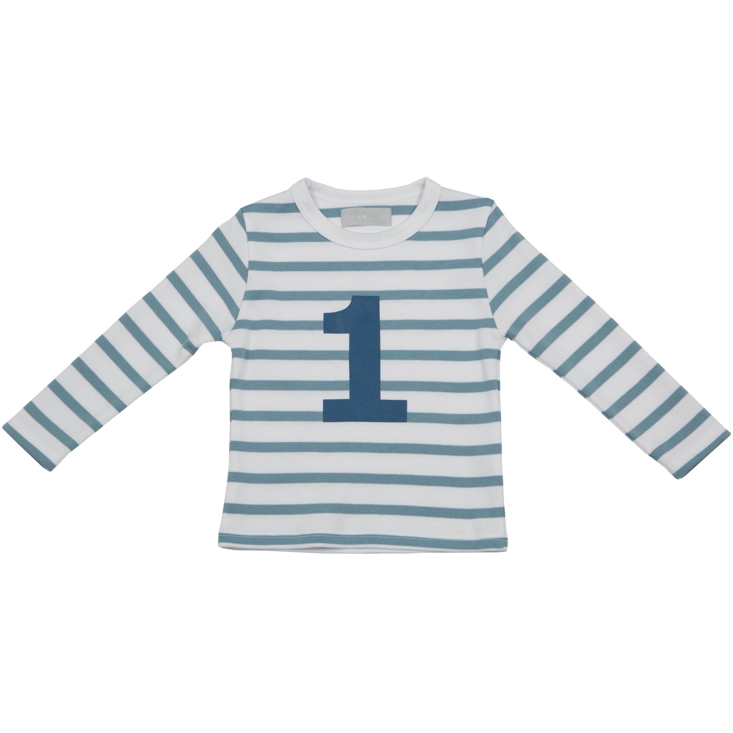 Blue & White Breton Striped Number T Shirts