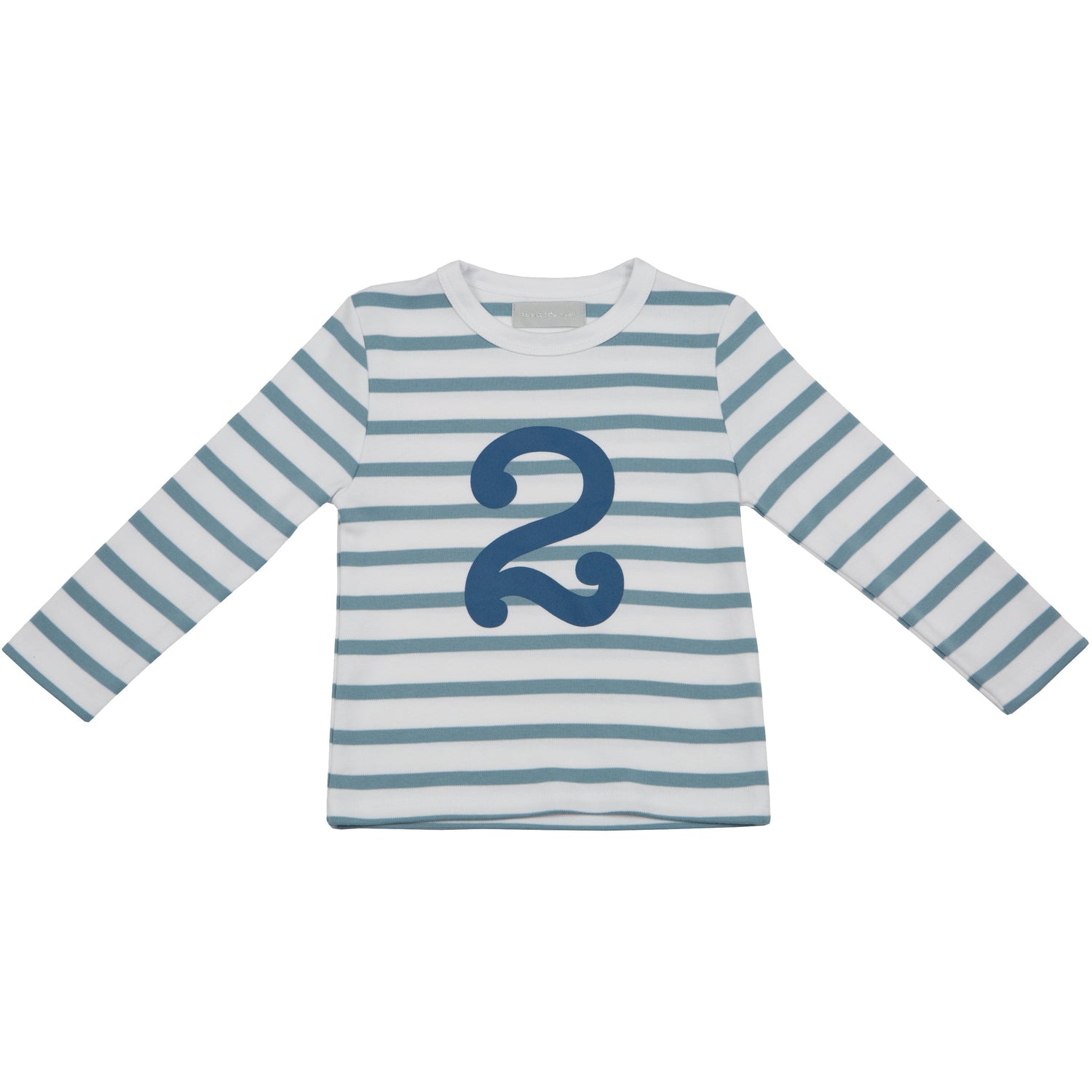 Blue & White Breton Striped Number T Shirts