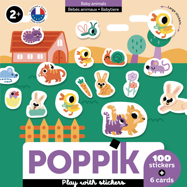 Poppik Baby Animals Stickers
