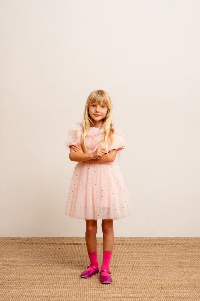 Pale Pink Gold Moon & Stars Cape
