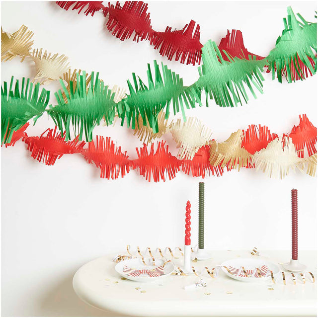 Christmas Mix Crepe Streamers