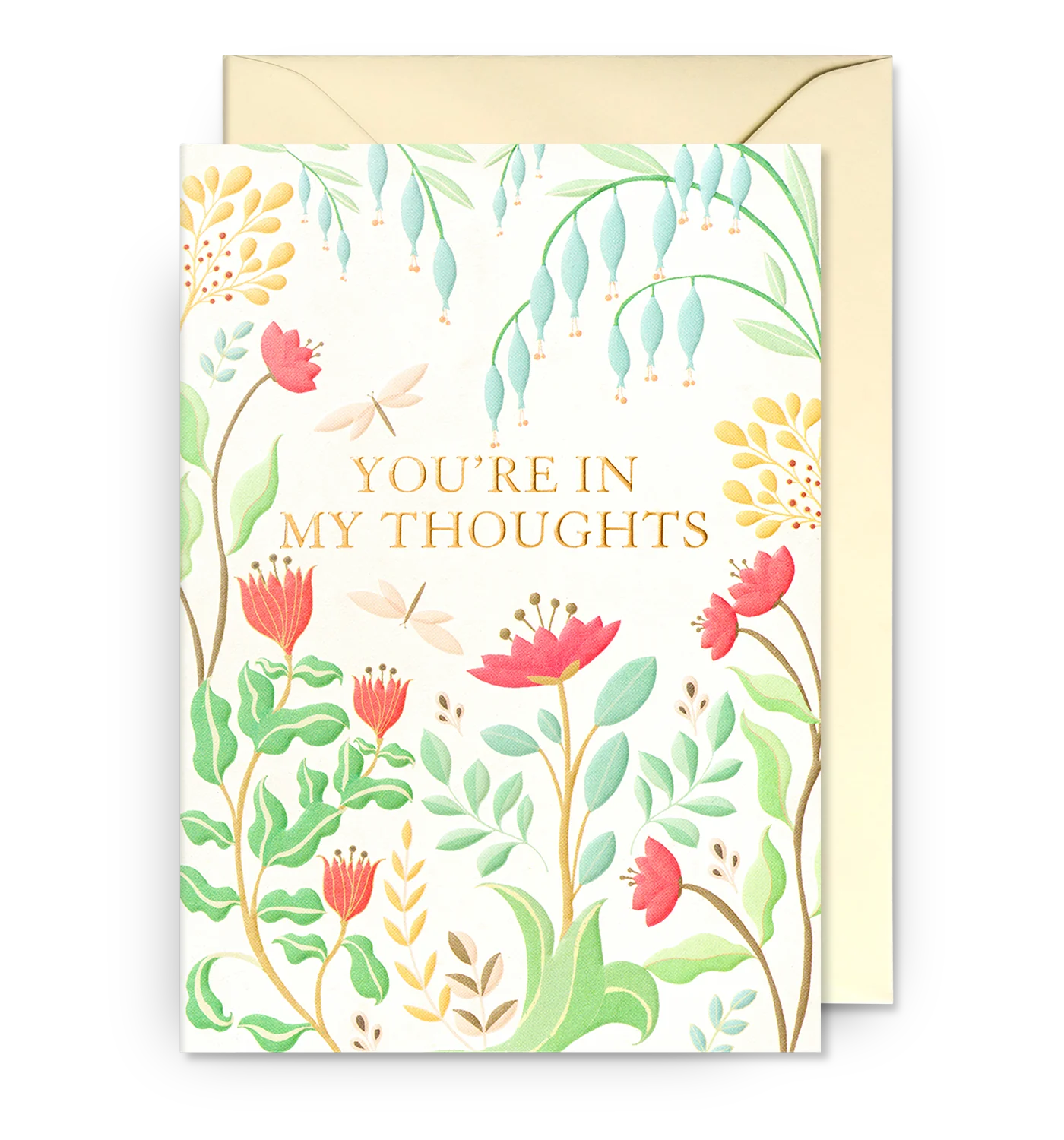 In My Thoughts Floral Card
