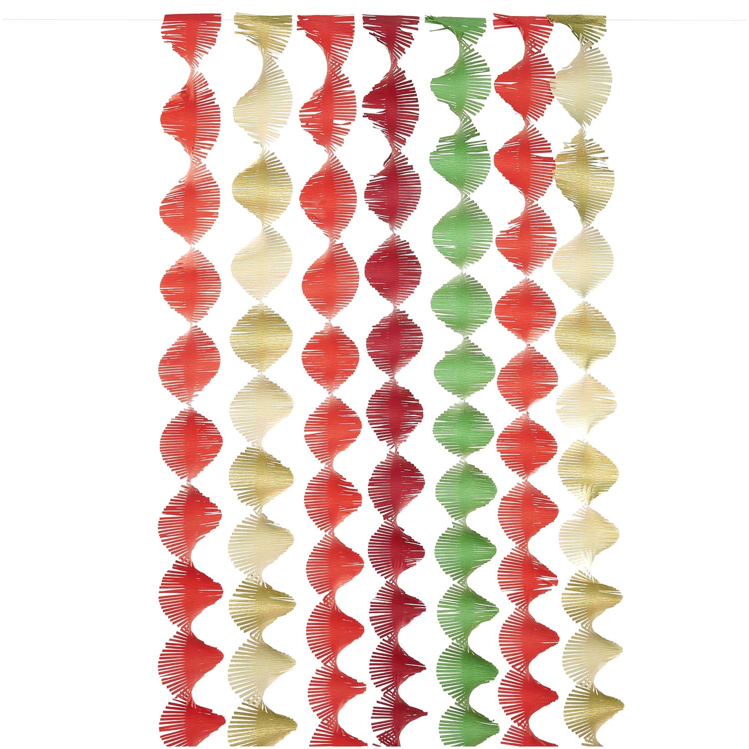 Christmas Mix Crepe Streamers