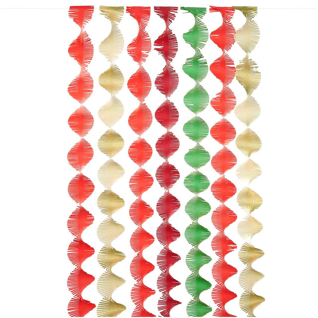 Christmas Mix Crepe Streamers
