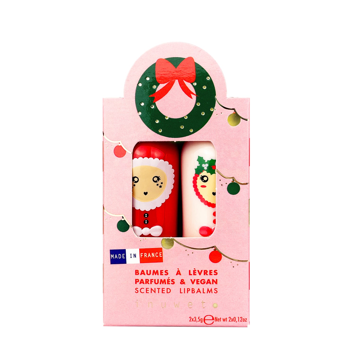Christmas Garland Set of 2 Lip Balms