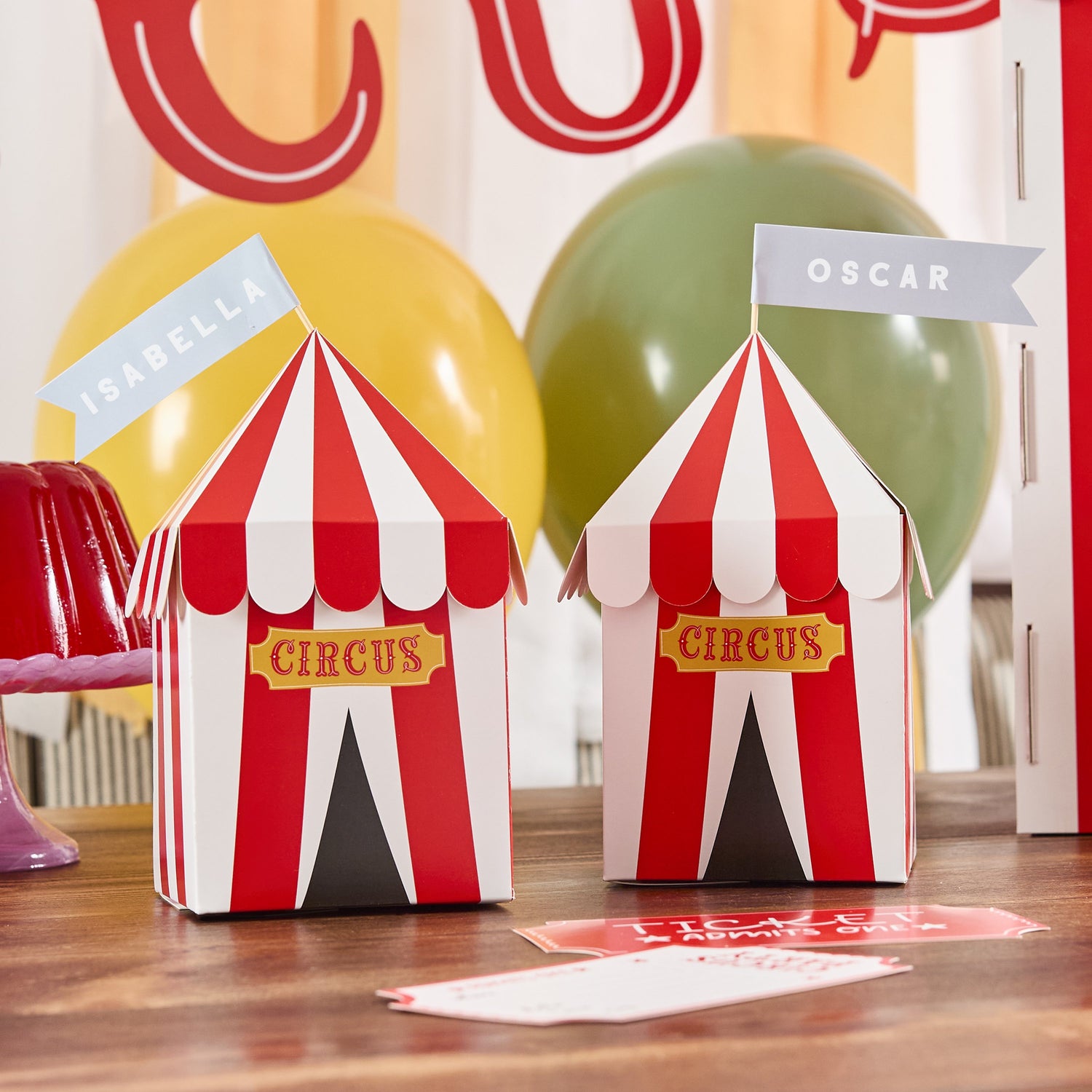 Customisable Circus Party Boxes