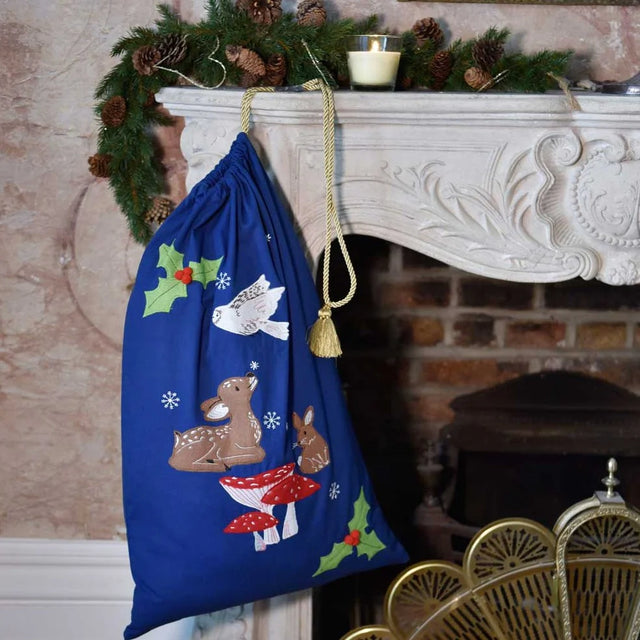 Enchanted Forest Embroidered Sack
