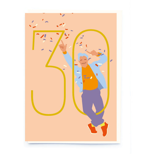 Age 30 Confetti Birthday Card