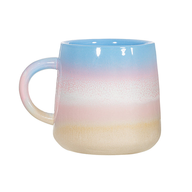 Pastel Blue & Pink Mojave Glaze Mug