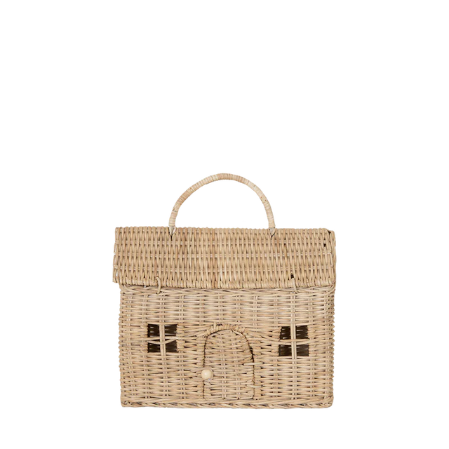 Straw Rattan Casa Clutch