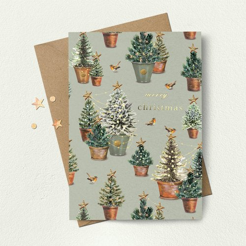 Christmas Tree Pots Card