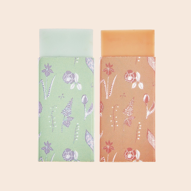 Floral Pastel Eraser Set