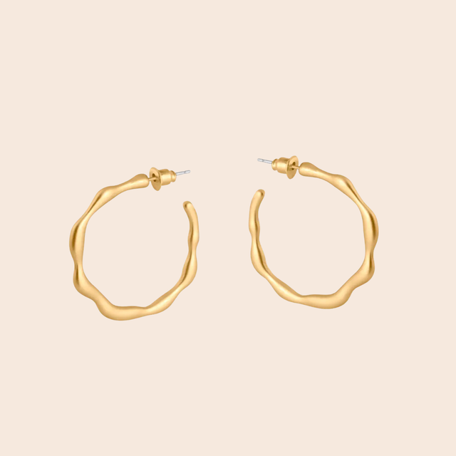 Martina Branch Hoop Earrings