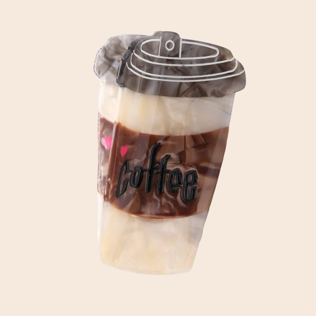 Coffee Claw Hair Clip