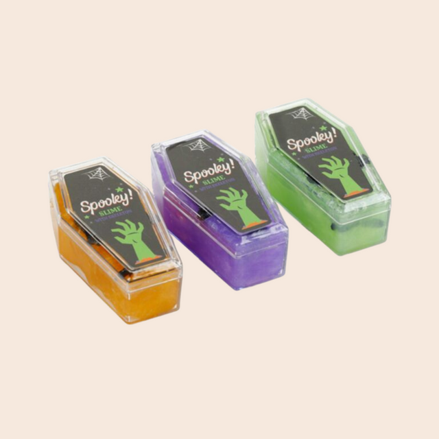 Spooky Slime Coffin with Skeleton