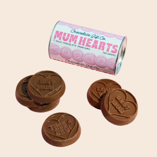 Milk Chocolate Mum Hearts
