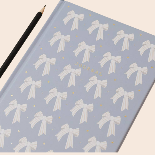 Bow Repeat Hard Cover Journal